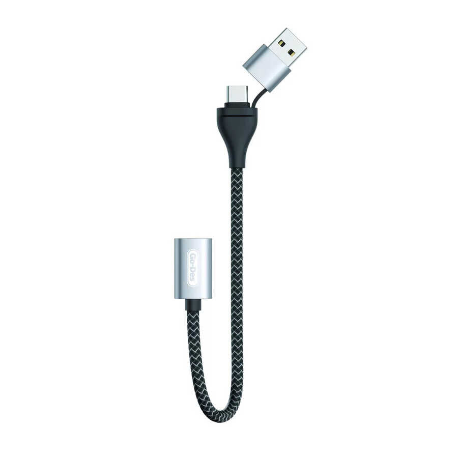 Go Des GD-UC316 2 in 1 Type-C ve USB Arayüzlü OTG Kablo - 1 Go Des GD-UC316 2 in 1 Type-C ve USB Arayüzlü OTG Kablo - 1